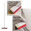 Motamim Floor Brush Scrubber with Long Handle Grout Brush Tile Floor Scrub Brush with Squeegee Heavy Duty Deck Brush Stain 180 Rotating Crevice Cleaning Brush Stiff Bristle Broom for Bathroom Wall view 4