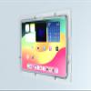 TABcare Anti-Theft Acrylic VESA Enclosure for Apple iPad Air 9.7" 10.2" 10.5" 11" 13" with Free Wall Mount Kit & 90-Degree Angle Charge Cable (Clear, Air 13 2024) view 2