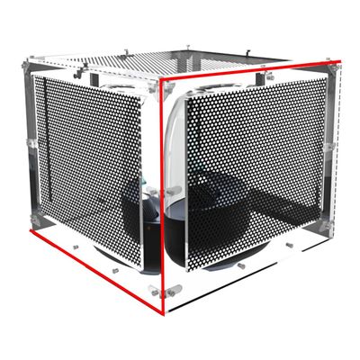 Customized Speaker Acrylic Cover with PVC Dust Nets Personalise Protective Box Does Dust Bug & Cat Protection (L24xW24xH24in)
