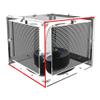Customized Speaker Acrylic Cover with PVC Dust Nets Personalise Protective Box Does Dust Bug & Cat Protection (L24xW24xH24in) view 1