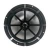 KICKER Black Single Wakeboard Tower System with Pair (Qty 2) of 8" 300 Watt Max OEM Replacement Marine RGB Multicolor LED Boat Audio Speakers with Charcoal and White Grilles, Remote Control view 2