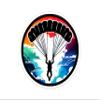 2 Pack Skydiver Vivid Sky Watercolor Printed Car Decal, Tumbler Decal, Laptop Sticker, Waterproof view 1