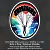 2 Pack Skydiver Vivid Sky Watercolor Printed Car Decal, Tumbler Decal, Laptop Sticker, Waterproof view 2