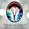 2 Pack Skydiver Vivid Sky Watercolor Printed Car Decal, Tumbler Decal, Laptop Sticker, Waterproof view 3