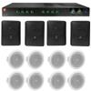 Audiosavings Bundle: (1) JBL CSMA280 Commercial Amplifier Bundle with (8) Rockville WET-5B 70V 5.25" IPX55 Commercial Indoor/Outdoor Wall Speaker - Black (9 Items) view 1