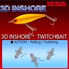Yo-Zuri 3D Inshore Twitchbait Slow Sinking Lure view 4
