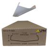 4ft Wrap Around Light Cover Diffuser 8 15/16" W x 2 1/8" H x 47 15/16 L (Between Hook = 7 11/16") (TF-282A) view 1