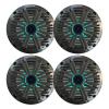 KICKER 6.5" 195 Watt Peak Power Marine OEM Replacement RGB Multicolor LED Boat Audio Speakers (Qty 4) with Charcoal Salt Water Grilles view 1