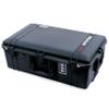 ColorCase Pelican 1595 Case Black - Large Sized Waterproof Case with Grey Padded Dividers & Combo Pouch Lid Organizer- Black Handles & Latches view 2
