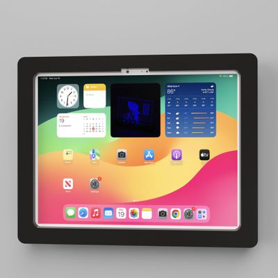 TABcare Anti-Theft Acrylic VESA Enclosure for Apple iPad Pro 13" 2024/2025 M4/M5 with Wall Mount Kit & 90-Degree Angle USB C Cable (iPad Pro 13" 2024, Clear)