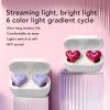 Bewinner Heart Shaped Cordless Earbud, Bluetooth 5.3 HiFi Stereo Earphones, Noise Canceling Headphones with Charging Case for Gym Office School, Purp, Bewinnergbsdxhf26v-13 view 2