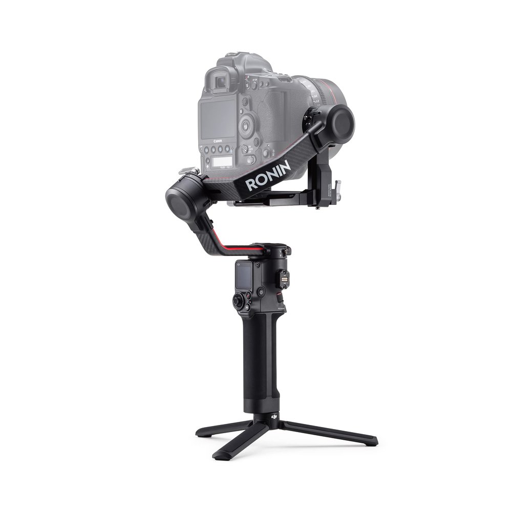 DJI RS 2-3-Axis Gimbal Stabilizer for DSLR and Mirrorless Cameras, Nikon, Sony, Panasonic, Canon, Fuji, 10lbs Tested Payload, 1.4 Full-Color Touchscreen, Carbon Fiber Construction, Black (Renewed)