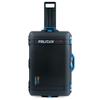 ColorCase Pelican 1595 Case Black - Large Sized Waterproof Case with TrekPak Divider System & Combo Pouch Lid Organizer- Blue Handles & Latches view 3