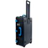 ColorCase Pelican 1595 Case Black - Large Sized Waterproof Case with TrekPak Divider System & Combo Pouch Lid Organizer- Blue Handles & Latches view 4