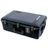 ColorCase Pelican 1595 Case Black - Large Sized Waterproof Case with TrekPak Divider System & Combo Pouch Lid Organizer- OD Green Handles & Latches view 2