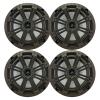 KICKER 6.5" 195 Watt Peak Power Marine OEM Replacement Coaxial Boat Audio Speakers (Qty 4) with Charcoal Grilles view 1