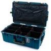 ColorCase Pelican 1595 Case Indigo - Large Sized Waterproof Case with TrekPak Divider System & Combo Pouch Lid Organizer- OD Green Handles & Latches view 1