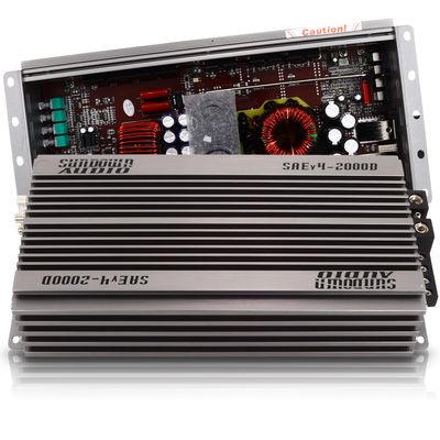 Sundown Audio SAE-2000.1D Class D Monoblock Amplifier - 2000W RMS @ 1 - Competition Grade Sub Amp with Dual MOS-FET, Advanced Filters, Heavy Duty Heat Sink, & Remote Bass Control