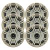 KICKER 6.5" 195 Watt Peak Power Marine OEM Replacement Boat Audio Speakers (Qty 6) with White Grilles view 1