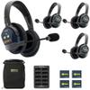 EARTEC Ultralite PRO16 ETP4D Full-Duplex Long Range Wireless Intercom System - 4 Dual Ear Headsets, Up to 1/2 Mile Range, 2.4 GHz, U.S. Company view 1
