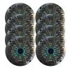 KICKER 6.5" 195 Watt Peak Power Marine OEM Replacement RGB Multicolor LED Boat Audio Speakers (Qty 8) with Charcoal Salt Water Grilles view 1