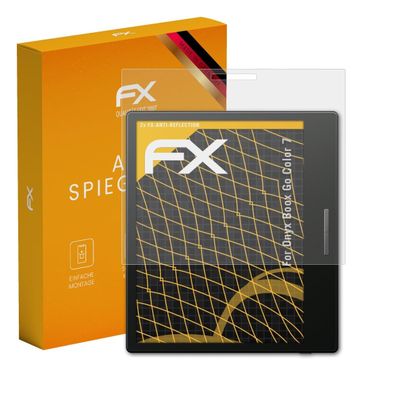 atFoliX Screen Protector compatible with Onyx Boox Go Color 7 Screen Protection Film, anti-reflective and shock-absorbing FX Protector Film (2X)