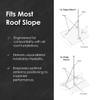 55" Universal Adjustable Mounting Pole for Antenna & Satellite Dish & Weather Station & Starlink Dish - Solid Structure & Weather Proof - Easy Installation for Rooftop Slope/Ridge Mount with Hardware view 2