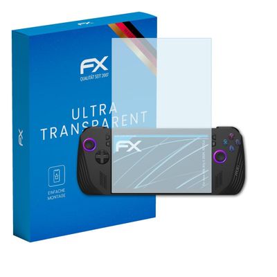 atFoliX Screen Protection Film compatible with Asus ROG Ally X 2024, RC72LA Screen Protector, ultra-clear FX Protective Film (3X)