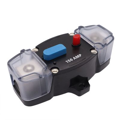 EHHXTXFWA 12-48V Circuit Breaker 50-300A Circuit Breaker Stereo Audio Car Fuse Holder AGU Style Stereo Amplifier Refit 4GA Cable Car Fuse(Orange)