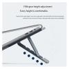 JFUDJKLI Portable Laptop Stand X-Shaped Folding Stand Aluminum Alloy Metal Heat Dissipation view 3