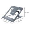 AVXANKTG Laptop Stand heightened Aluminum Alloy Folding Portable Cooling Stand Suitable for 10-15.6 inches(Black) view 2