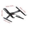 CUFTOBJM Desktop Laptop Stand Adjustable Laptop Stand 150 Degree Adjustable Heat Dissipation Carbon Steel Notebook view 3