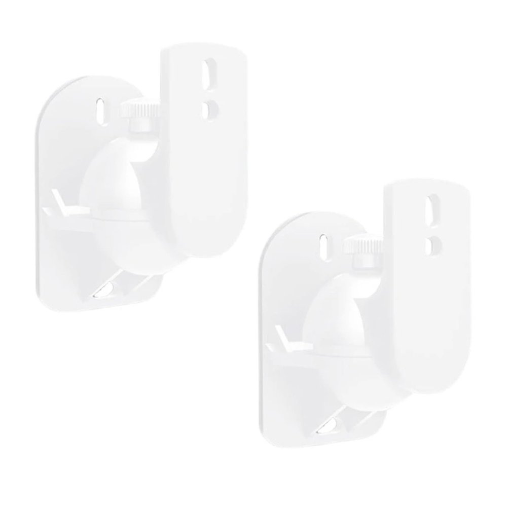 JFUDJKLI Adjustable Satellite Speaker Ceiling Mount Clip Wall Mount Bracket(White)