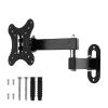 AVXANKTG Adjustable 10kg TV Wall Mount Bracket Flat Screen TV Frame Supports 10 Degree Tilt Suitable for 14-27 Inch LCD LED Monitors view 3