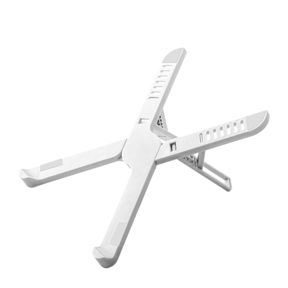 WPTGODGB Computer Support Stand Portable Folding Stand Multi-Speed Adjustable Heat Dissipation ABS Rubber Stand(White)