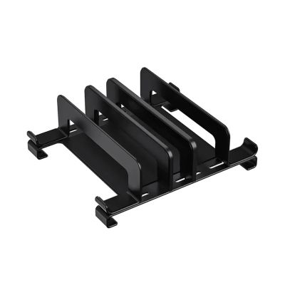 WPTGODGB Storage Vertical Laptop Carbon Steel Stand Base Desktop Heat Dissipation Storage Stand(Black)