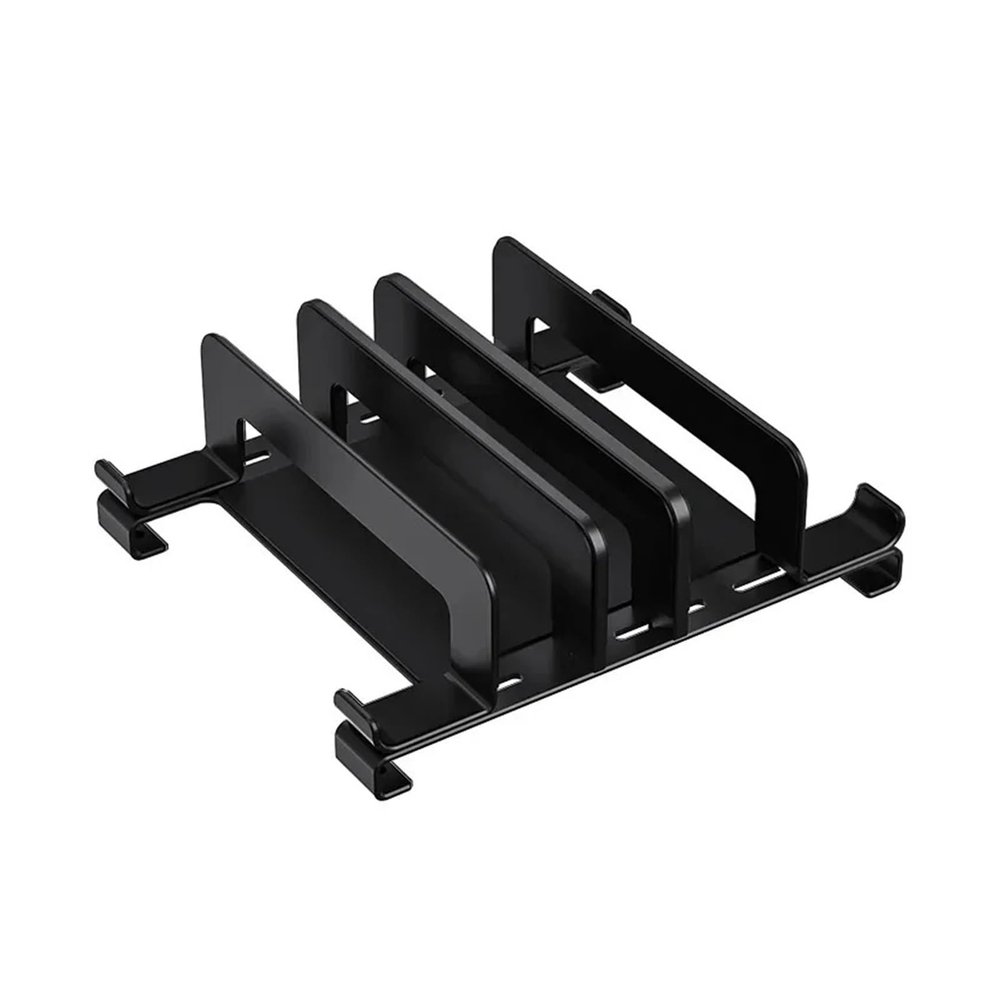 WPTGODGB Storage Vertical Laptop Carbon Steel Stand Base Desktop Heat Dissipation Storage Stand(Black)