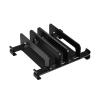 WPTGODGB Storage Vertical Laptop Carbon Steel Stand Base Desktop Heat Dissipation Storage Stand(Black) view 1