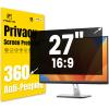 F FORITO 27 Inch 16:9 360Privacy Screen Protector for Computer Monitor, Removable Eye Protection Anti Blue Light Anti Glare Computer Screen Privacy Shield for All 27" Widescreen Monitors view 1