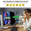 F FORITO 27 Inch 16:9 360Privacy Screen Protector for Computer Monitor, Removable Eye Protection Anti Blue Light Anti Glare Computer Screen Privacy Shield for All 27" Widescreen Monitors view 4