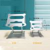 CUFTOBJM Adjustable aluminum alloy notebook cooling stand supports up and down folding cooling laptop computer(Mini) view 2