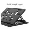 AVXANKTG Portable laptop stand computer cooling stand adjustable notebook, Black view 2