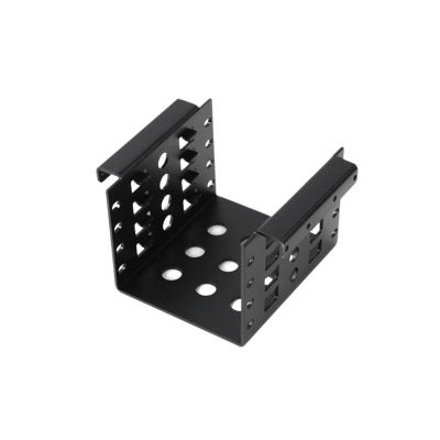 CUFTOBJM 4-Bay 3.5-inch to 2.5-inch Hard Drive Adapter Bracket Mobile Phone Holder Solid State Expansion Built-in Hard Drive Bracket(Black)