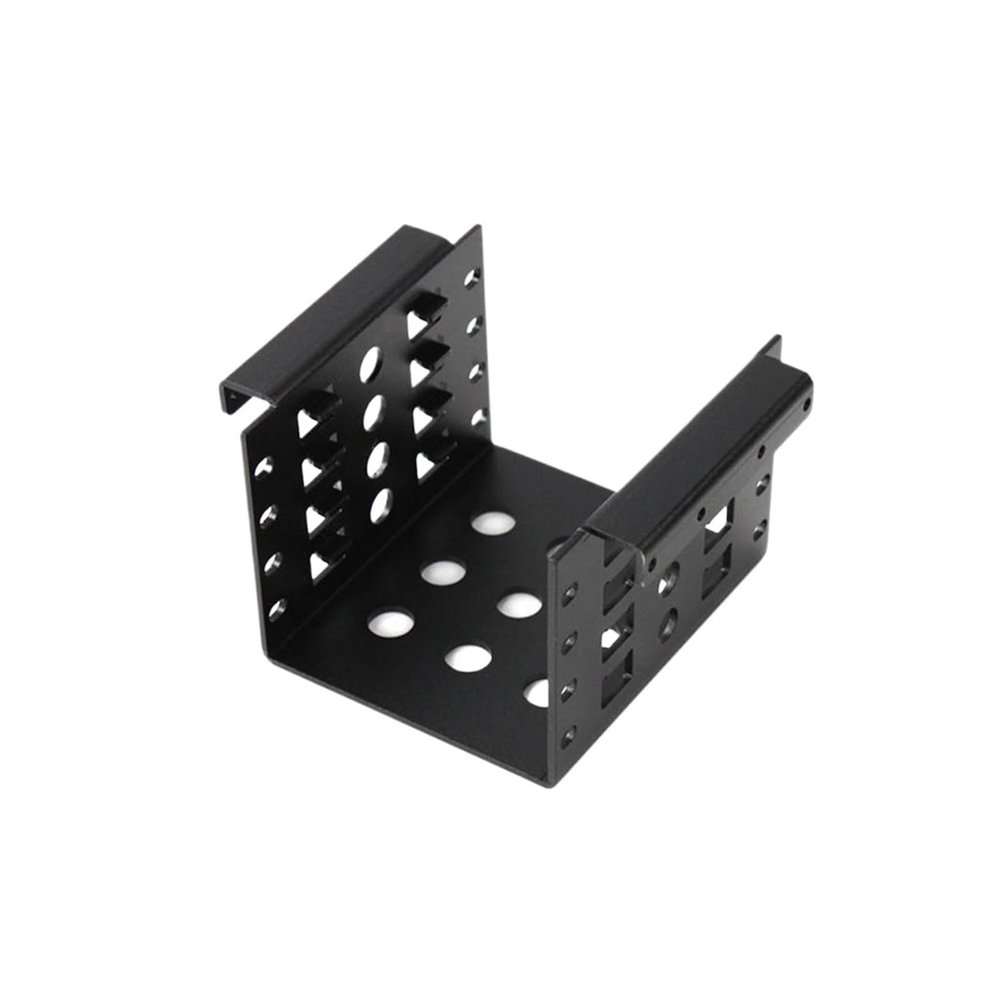 CUFTOBJM 4-Bay 3.5-inch to 2.5-inch Hard Drive Adapter Bracket Mobile Phone Holder Solid State Expansion Built-in Hard Drive Bracket(Black)