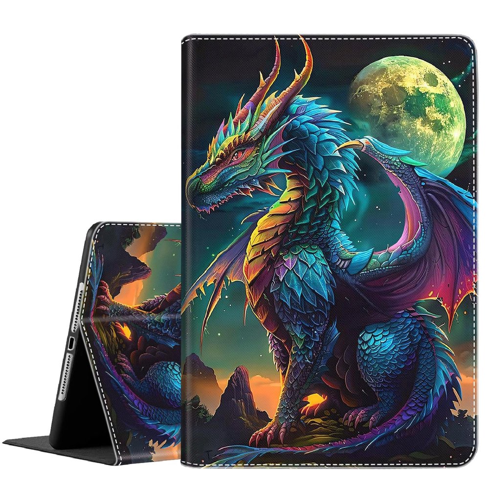 Case for iPad Air 11-inch M2 (2024) 6th Gen, for iPad Air 5th Gen (2022) / iPad Air 4th Gen (2020) 10.9 Inch, Durable Shockproof Protective Cover, Cool Anime Dragon 2