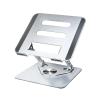 JFUDJKLI Foldable Stand 360 Degree Rotation Portable Laptop Stand Hollow Heat Dissipation Height Adjustable Accessory(Sliver) view 1