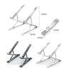 CUFTOBJM Aluminum 9-Layer Dual Adjustable Height Vertical Folding Raised Layer Laptop Stand(Silvery) view 2