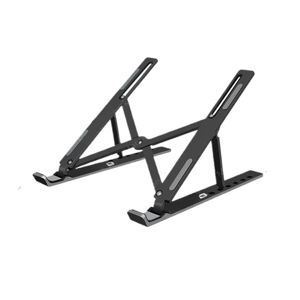 AVXANKTG Adjustable Ergonomic Laptop Support Base Stand(Black)