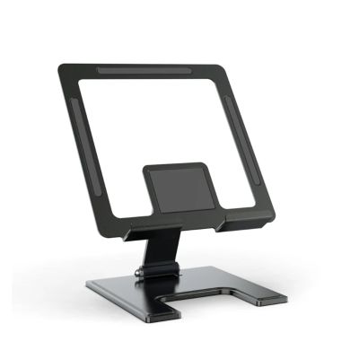 AVXANKTG Fully Foldable Stand Adjustable Desktop Aluminum Stand(Black)