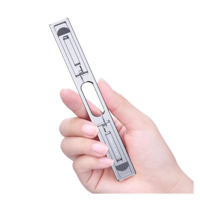 JFUDJKLI Laptop Aluminum Vertical Metal Adjustable Angle Foldable Cooling Stand Heat Dissipation(Silver)